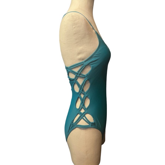 Teal swimsuit - Picture 4 of 5